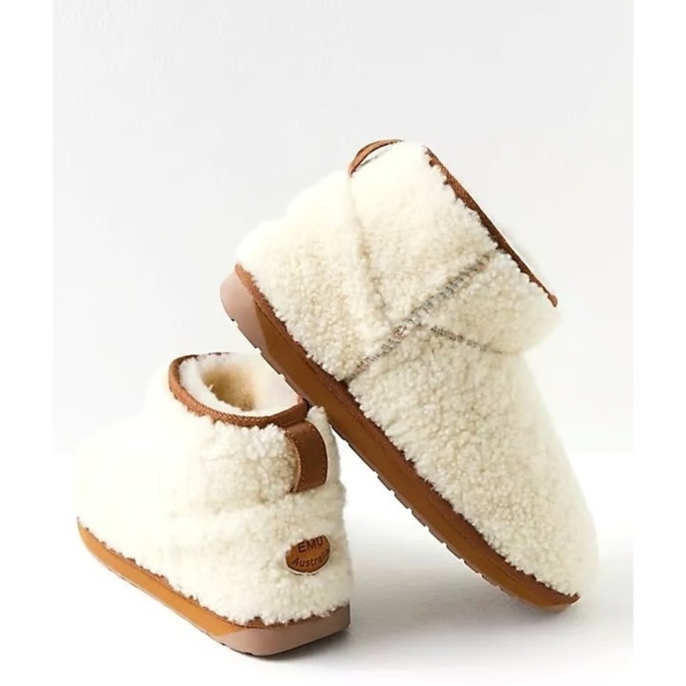 Free People Emu Stinger Micro Teddy Slipper Boots